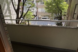 エントランスの緑が気持ちがいいです◎東向きの窓からは、朝陽が気持ちよく差し込みます。